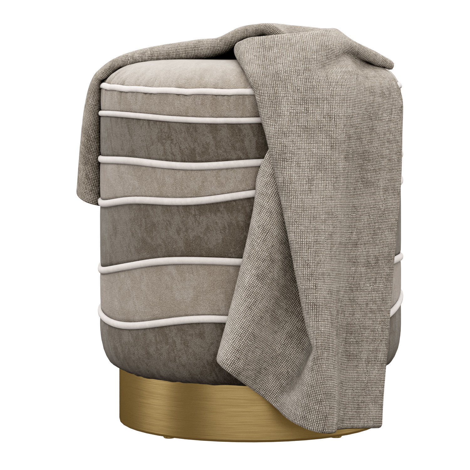 Pouf Charisse by Ottiu 3D model_1