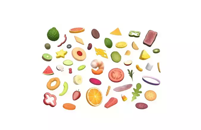 Low Poly Food Pack 4 Low-poly 3D model