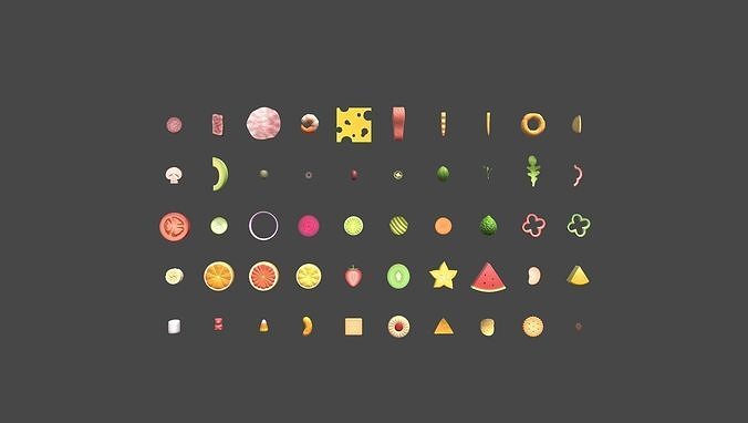 Low Poly Food Pack 4 Low-poly 3D model 2