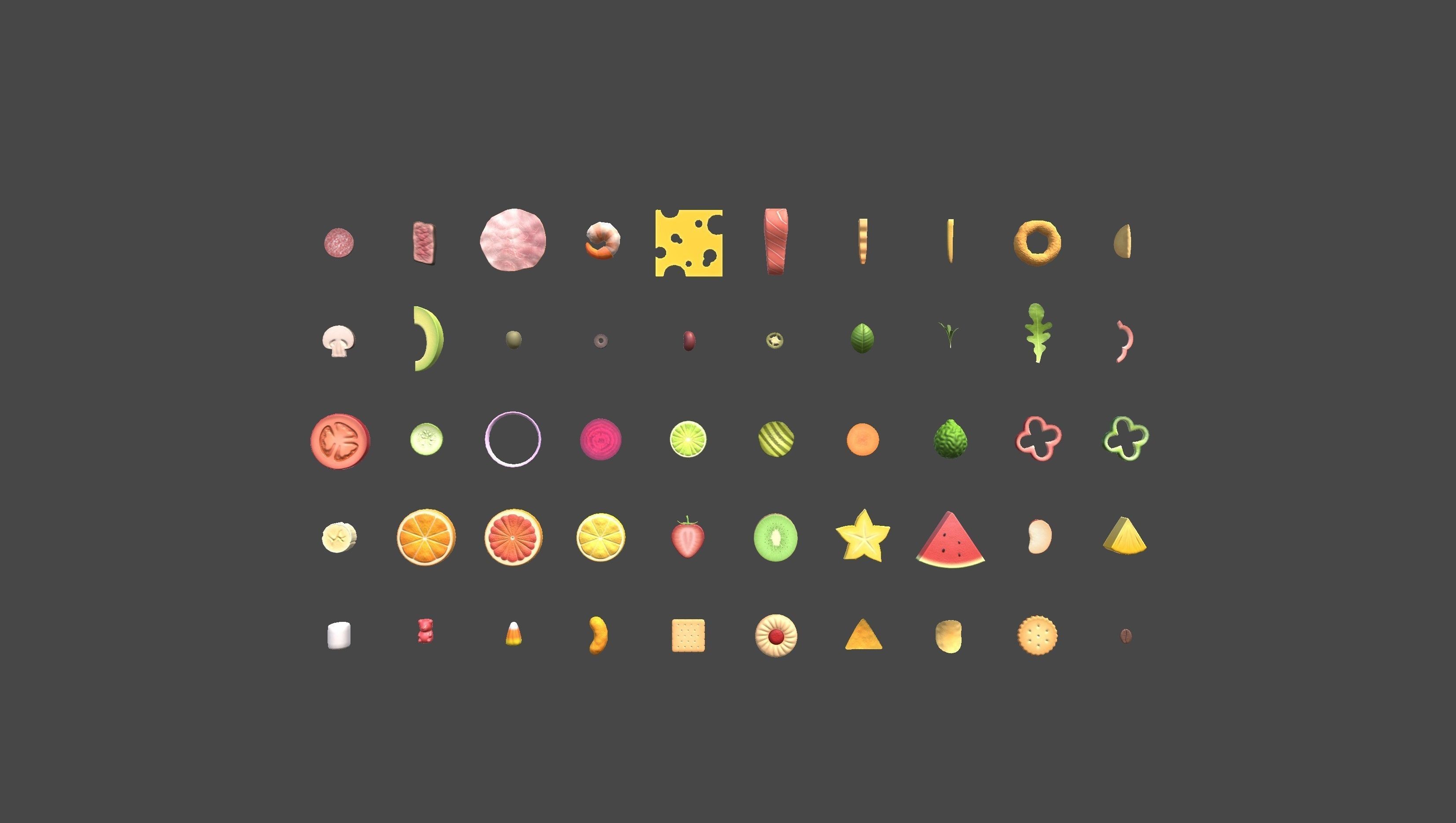 Low Poly Food Pack 4 Low-poly 3D model_2