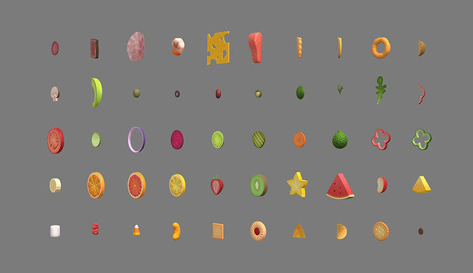 Low Poly Food Pack 4 Low-poly 3D model 4