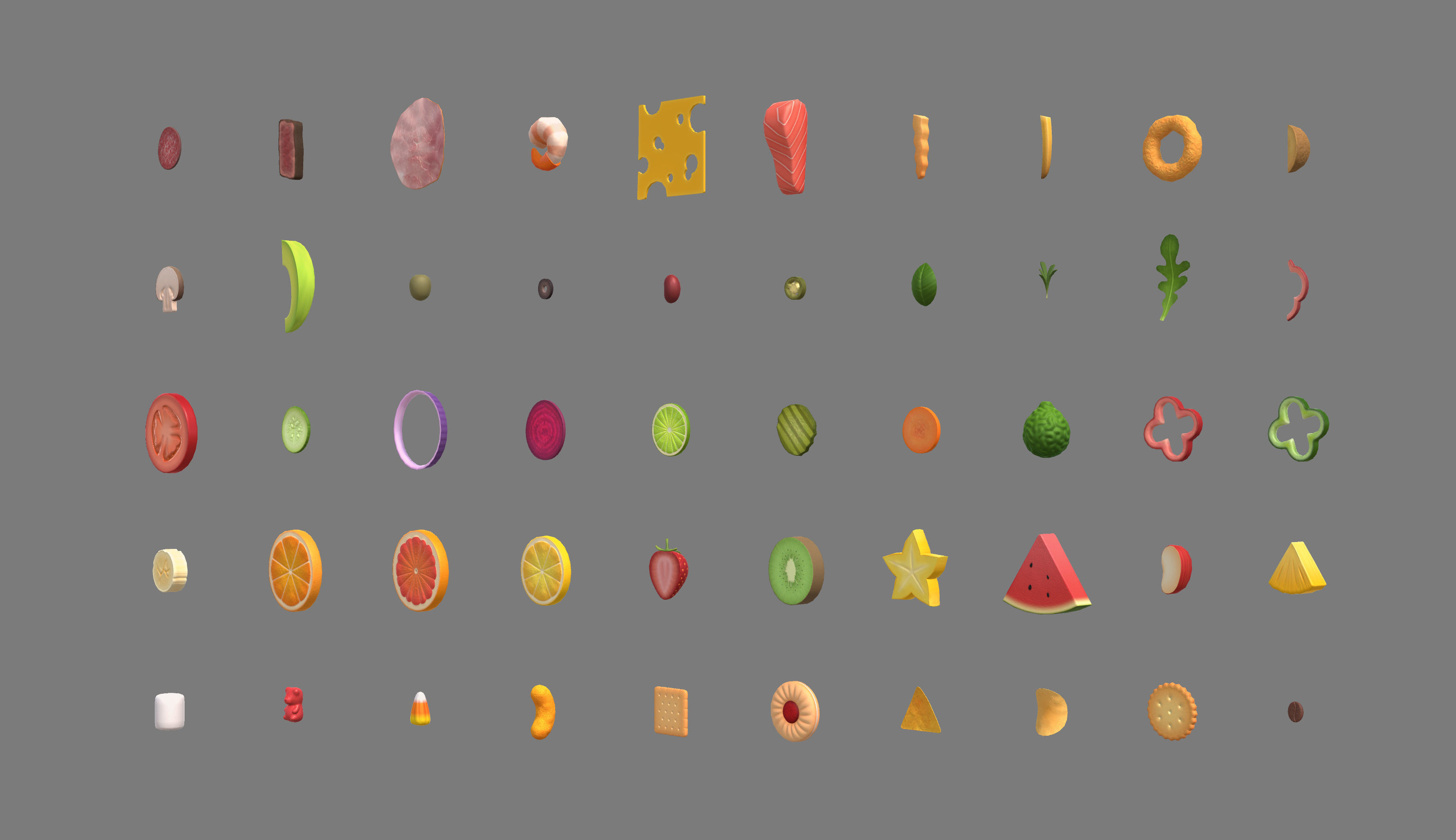 Low Poly Food Pack 4 Low-poly 3D model_4
