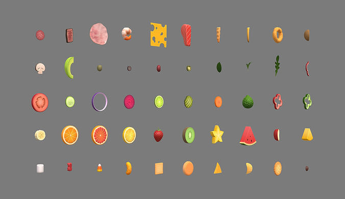 Low Poly Food Pack 4 Low-poly 3D model 6