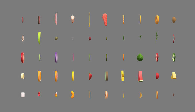 Low Poly Food Pack 4 Low-poly 3D model 5