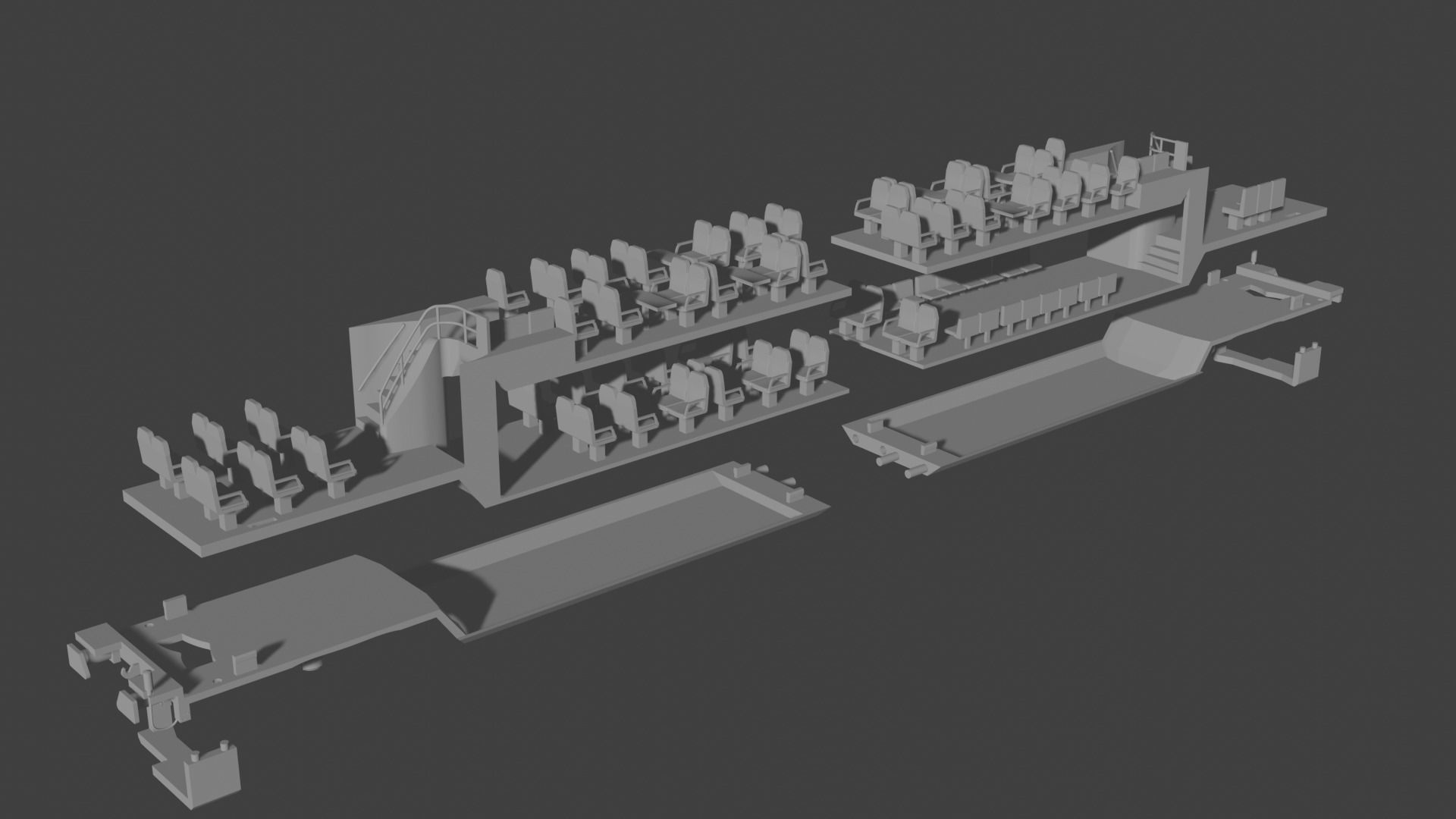 H0 1-87 scale Doppelstockwagen DBpza 780 3D print model_12