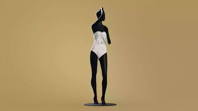 Woman swim Belted Underwire One-piece