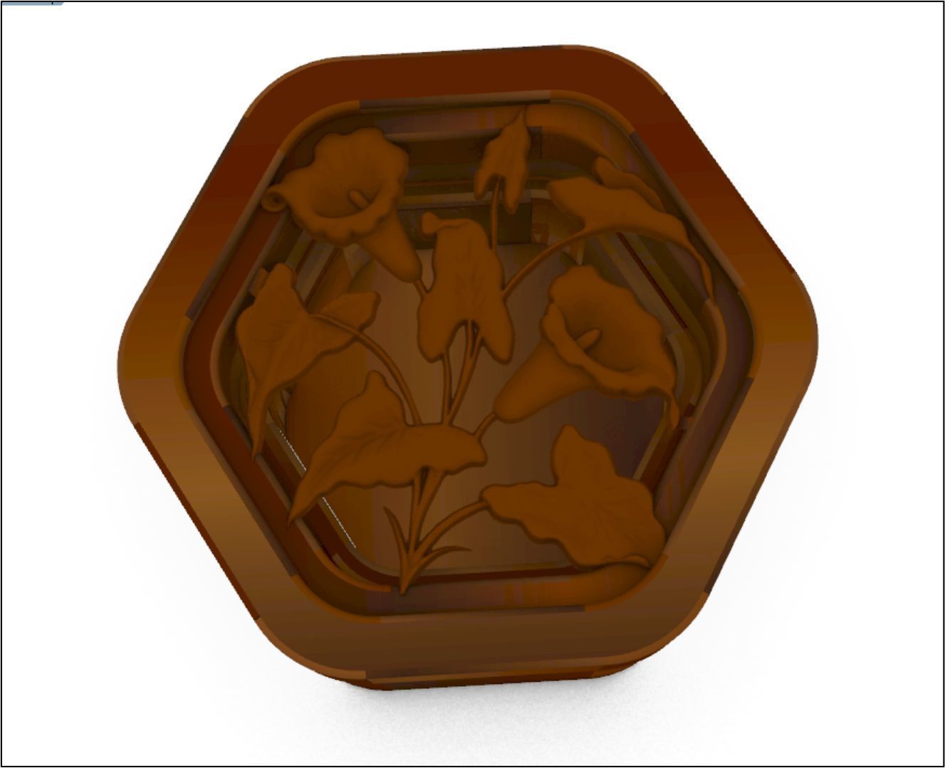 Ring box with two different decor 3D model_1