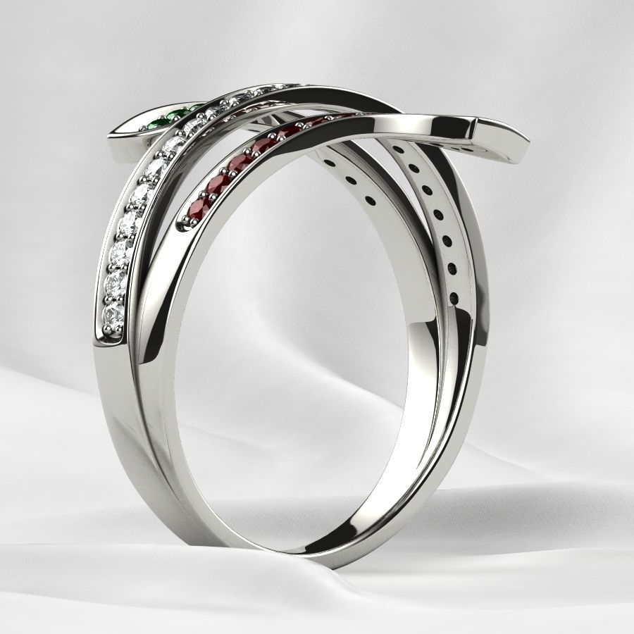 Italy Fashion Gold Ring 3D print model_18