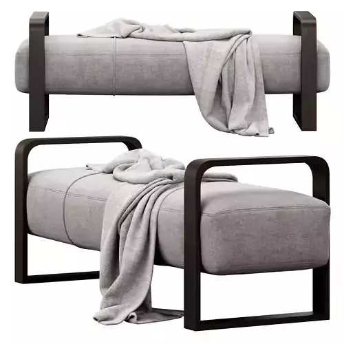 Upholstered Bench by Hooker Furniture 3D model