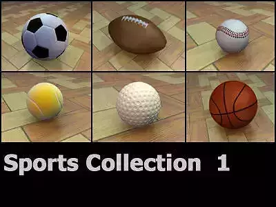Sports Ball Collection 3D model