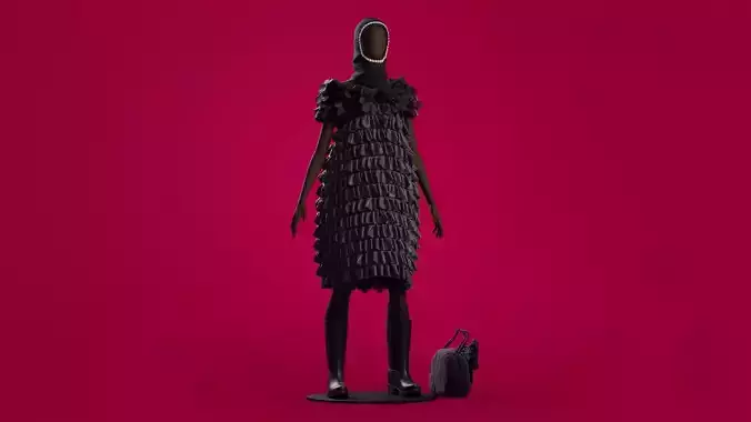 Simone Rocha Dress Set 3D model