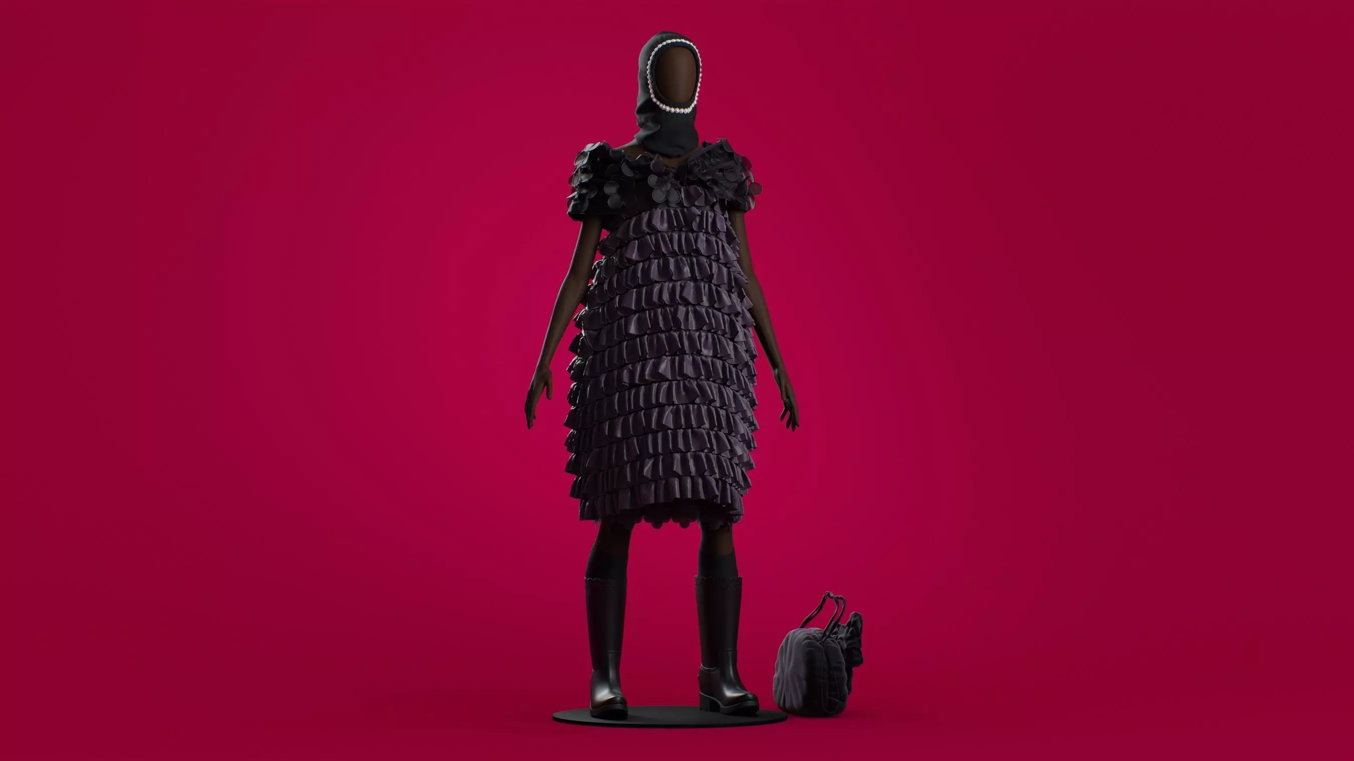 Simone Rocha Dress Set 3D model