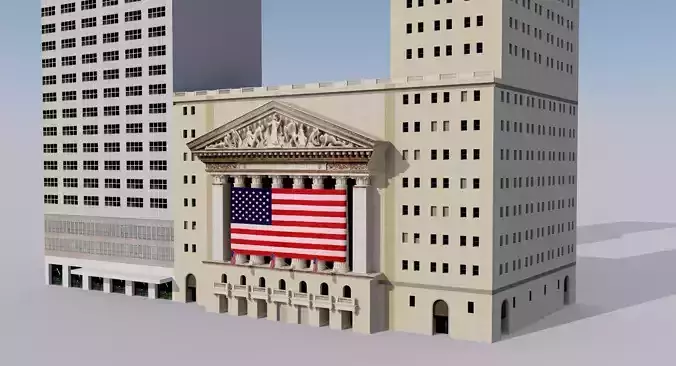 New York Stock Exchange Building - Wall Street 3D model