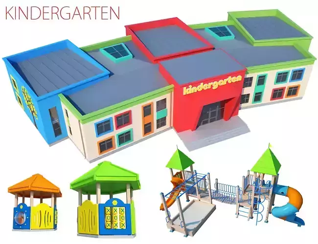 Kindergarten school building