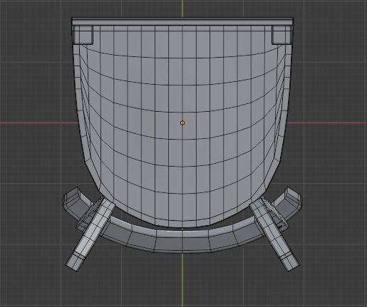 Frankfurter Stuhl Midcentury German Kitchen Chair 3D model_7