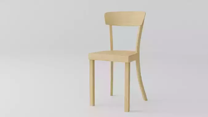 Frankfurter Stuhl Midcentury German Kitchen Chair 3D model