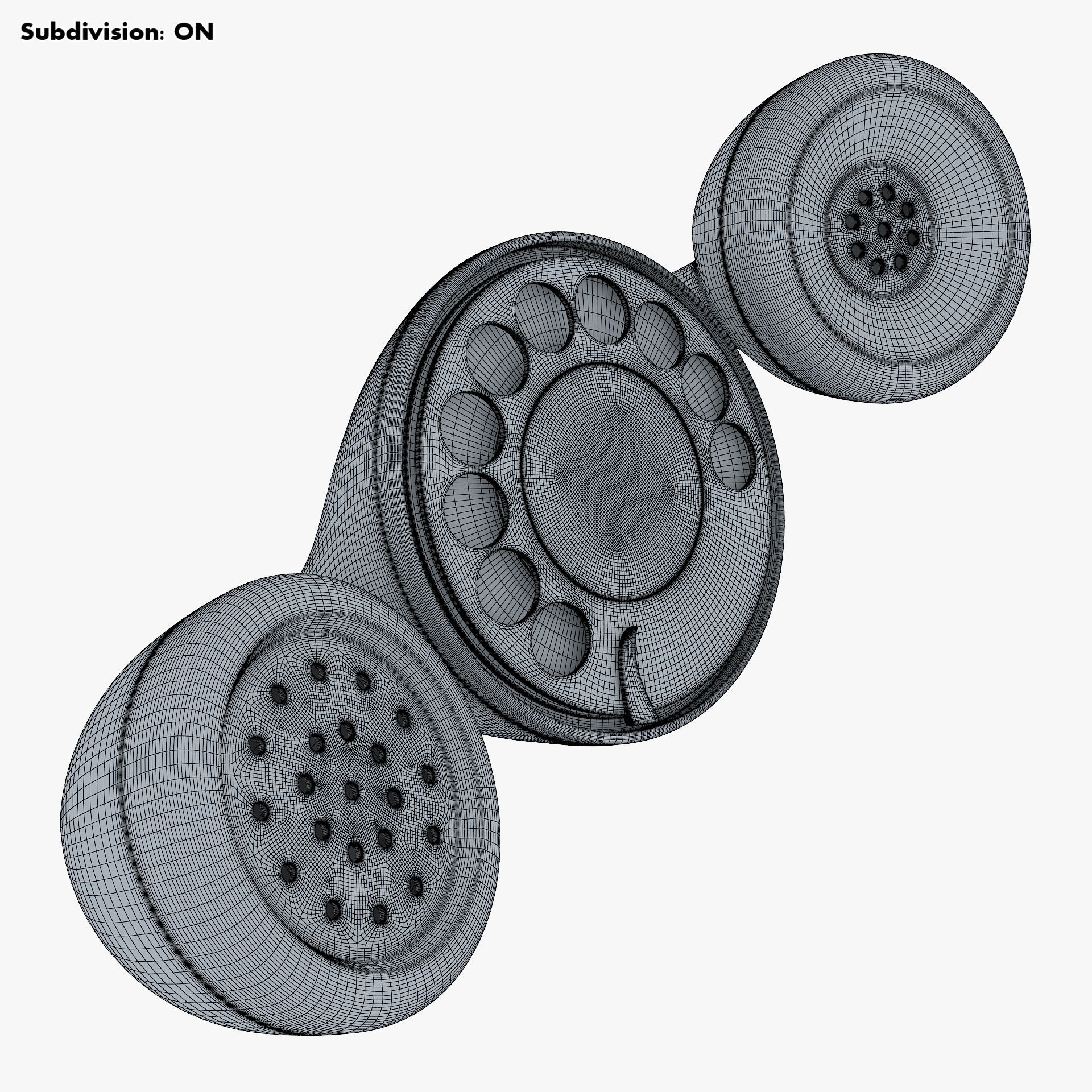 Funny Rotary Mobile Phone v 1 3D model_26