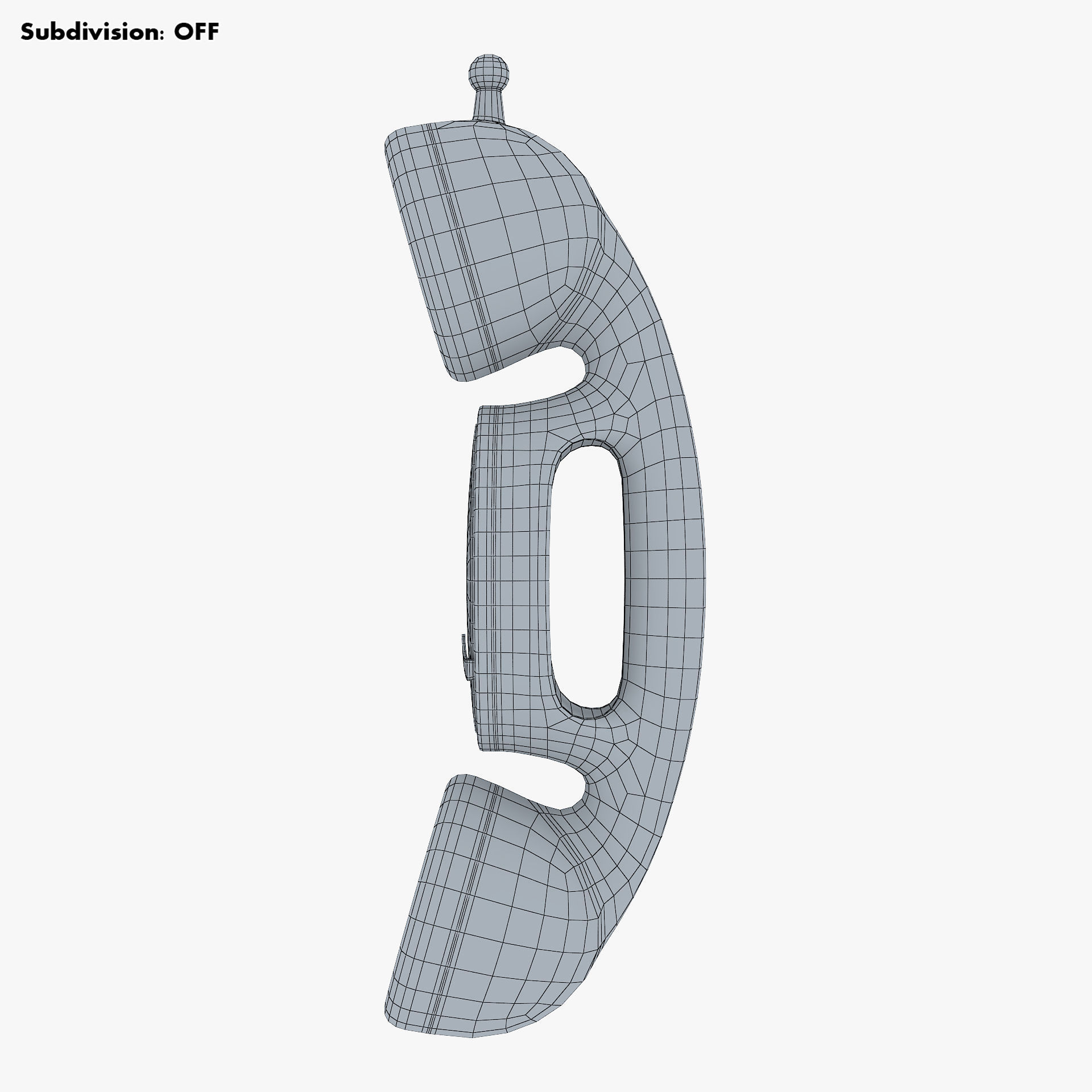 Funny Rotary Mobile Phone v 1 3D model_23