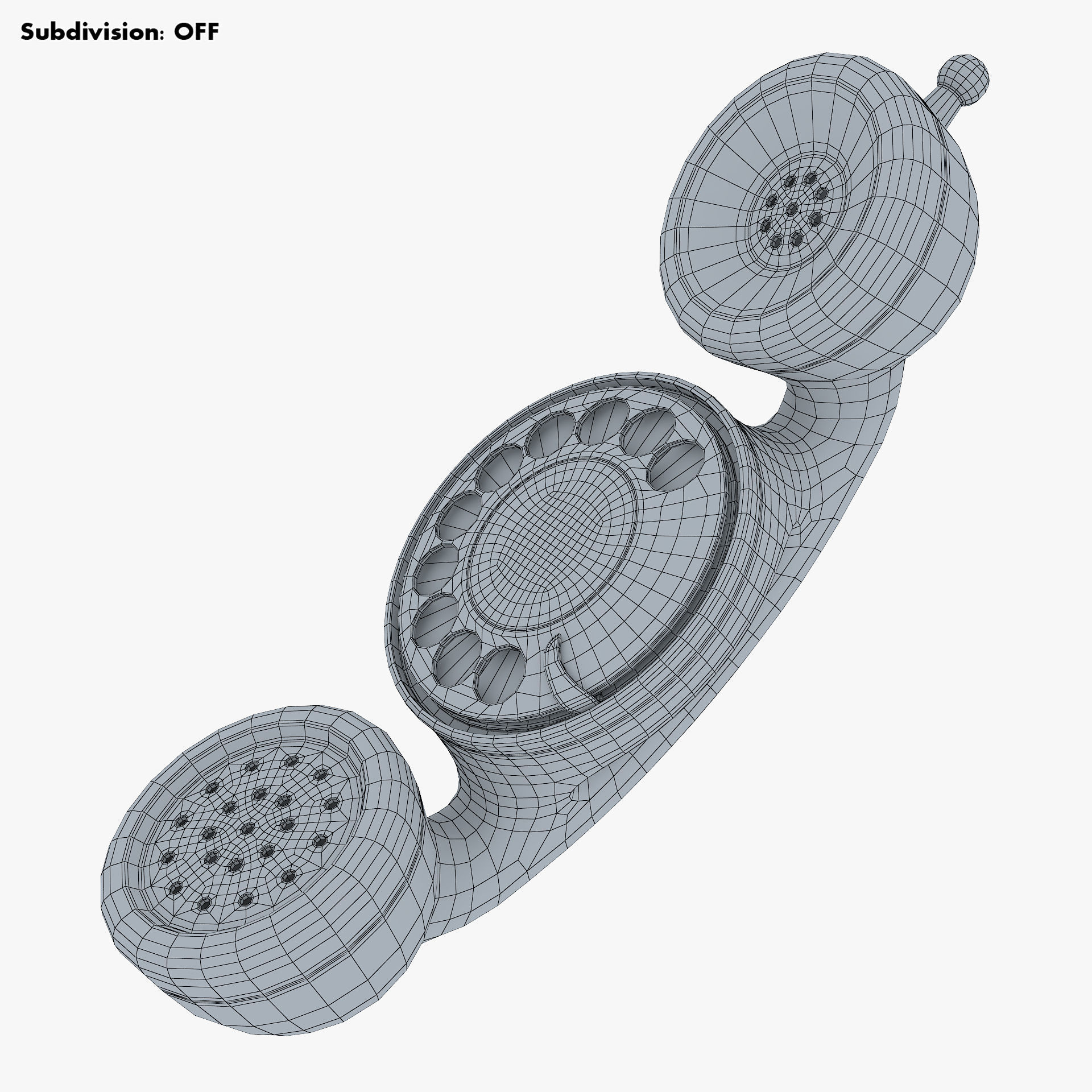 Funny Rotary Mobile Phone v 1 3D model_29