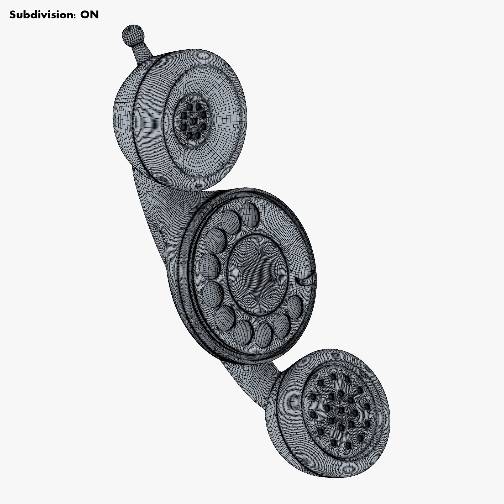 Funny Rotary Mobile Phone v 1 3D model_18