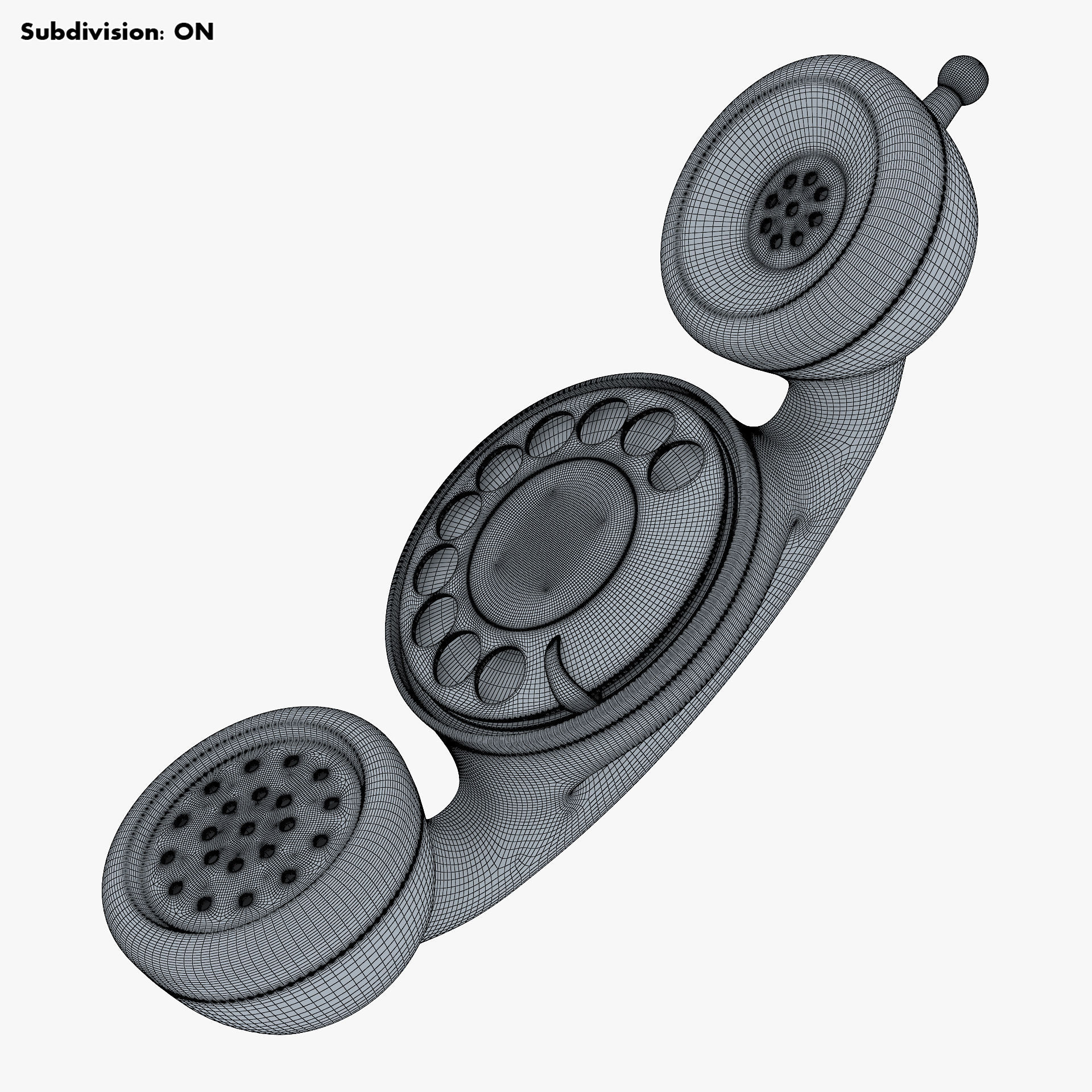Funny Rotary Mobile Phone v 1 3D model_28