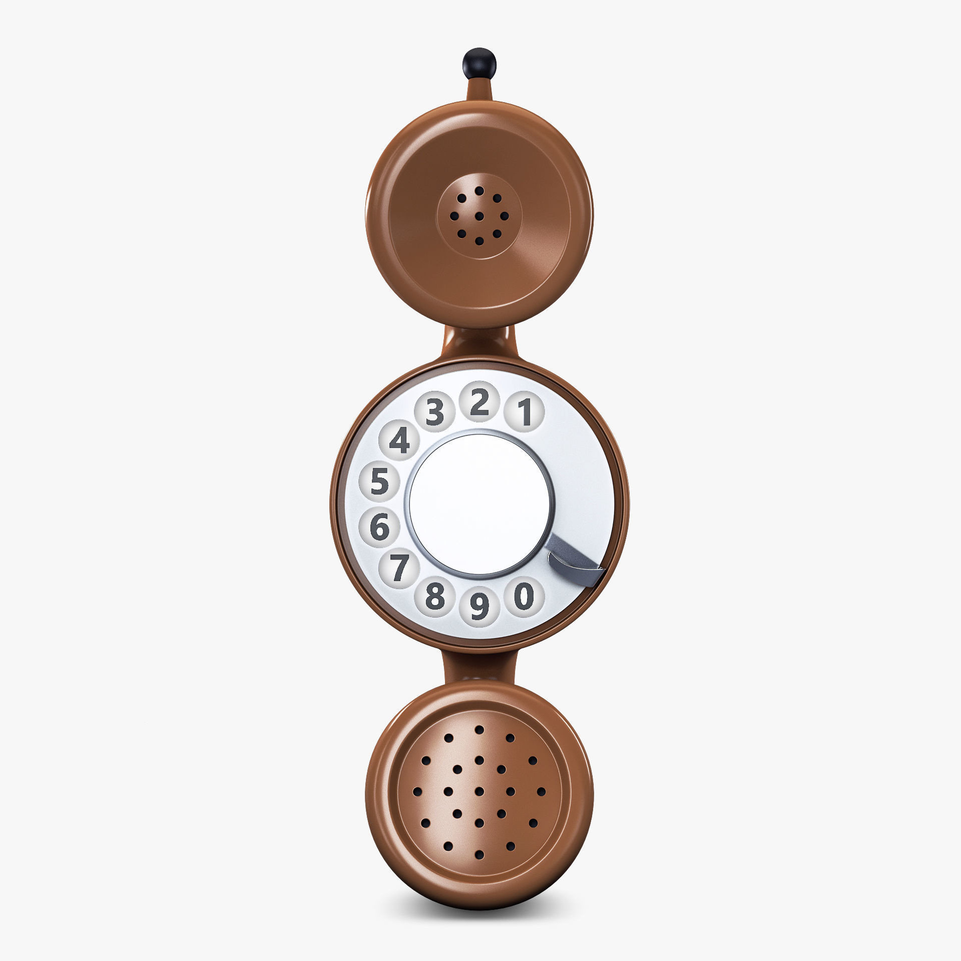 Funny Rotary Mobile Phone v 1 3D model_2