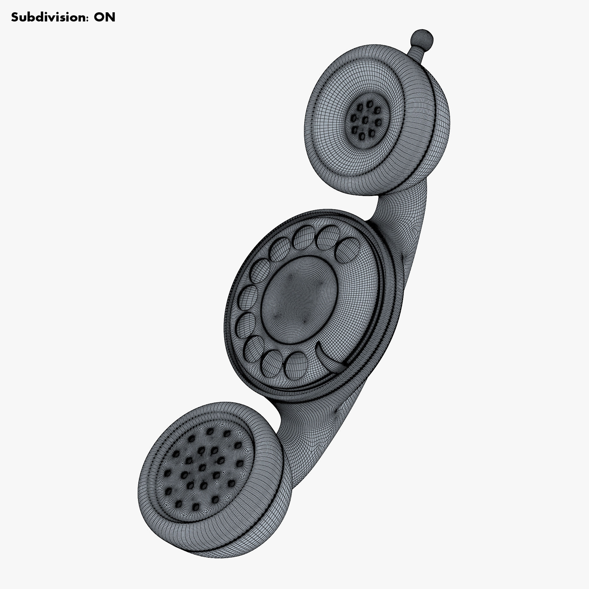 Funny Rotary Mobile Phone v 1 3D model_12