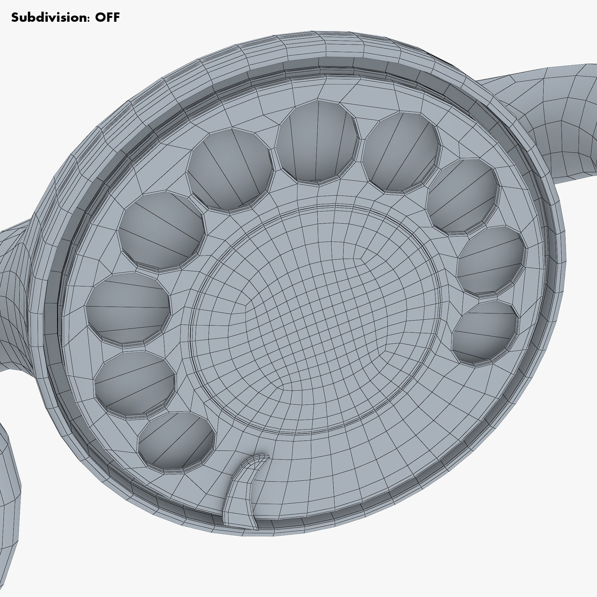 Funny Rotary Mobile Phone v 1 3D model_35