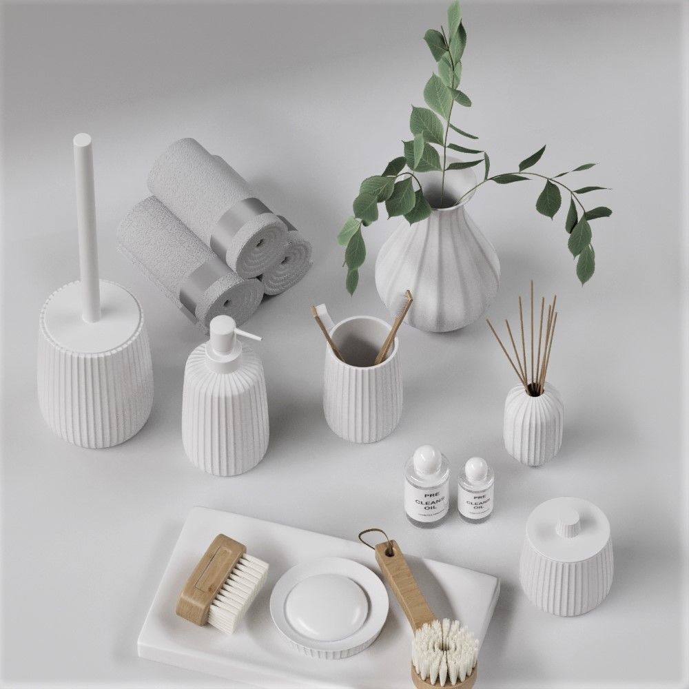 Bathroom accessories06 3D model_4