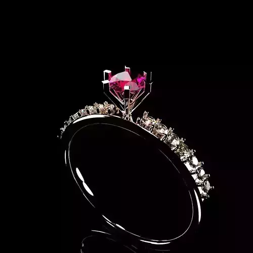 3D Diamond Ring 3D model