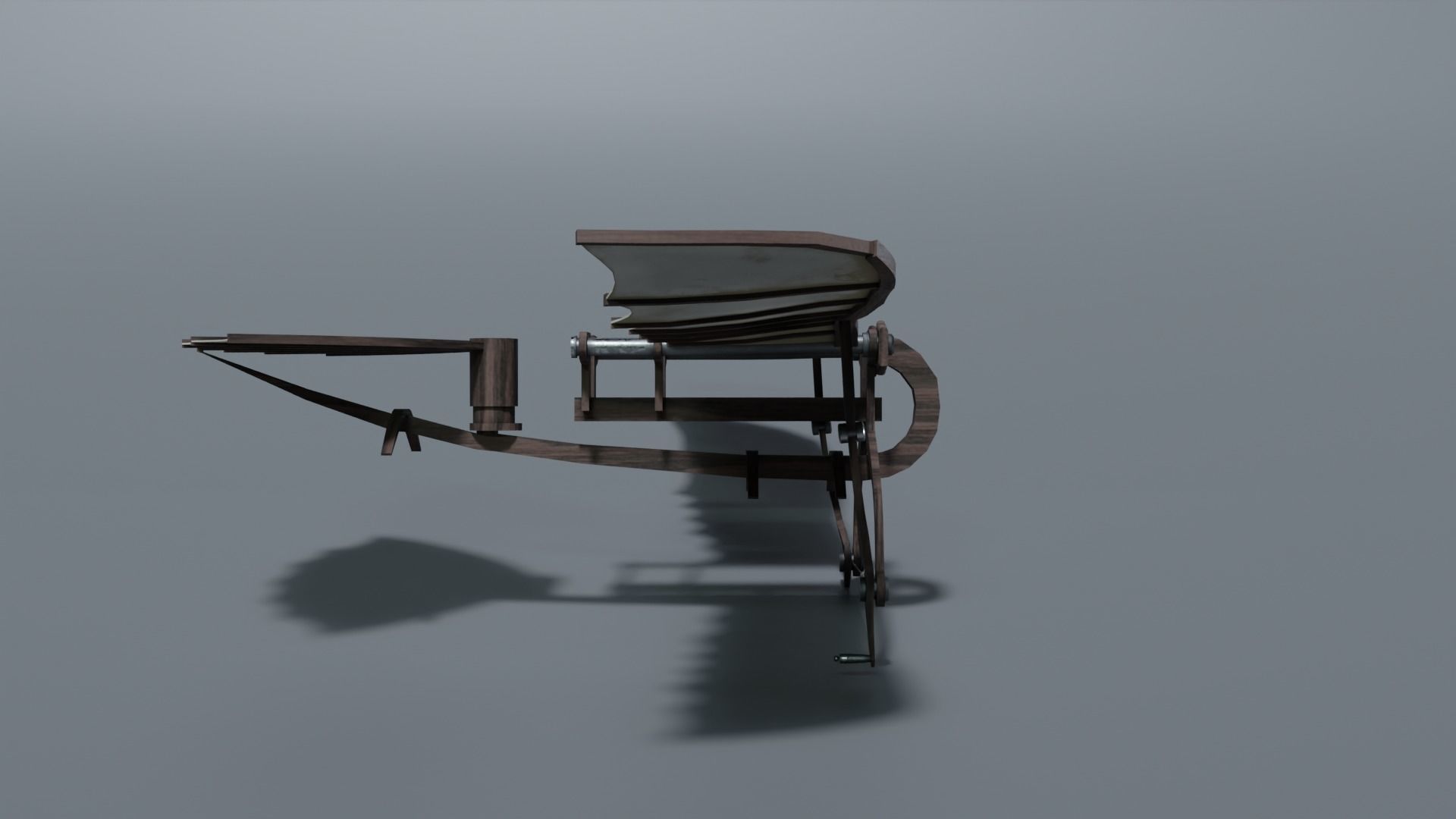 DaVinci Flying Machine Low-poly 3D model_5