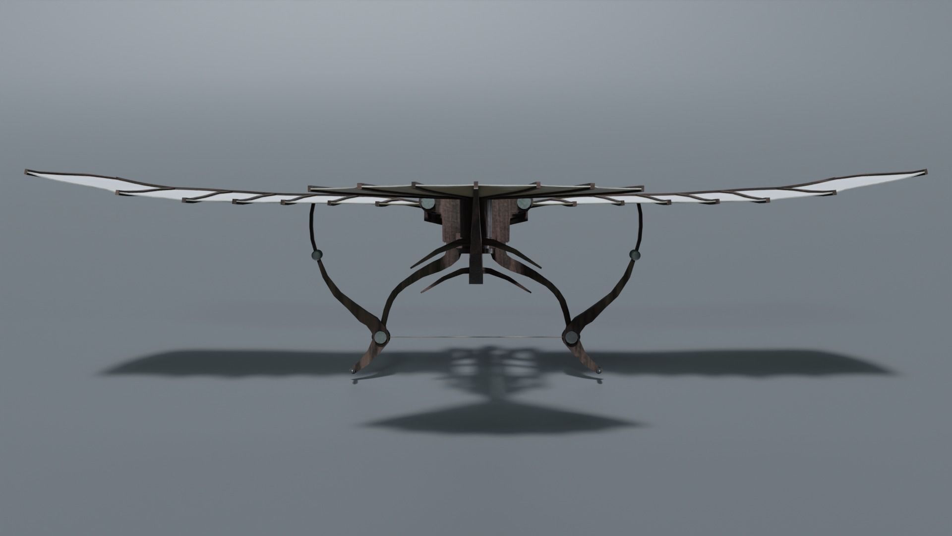 DaVinci Flying Machine Low-poly 3D model_9
