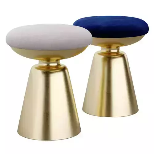 Zuo Juniper Round Side Stool 3D model