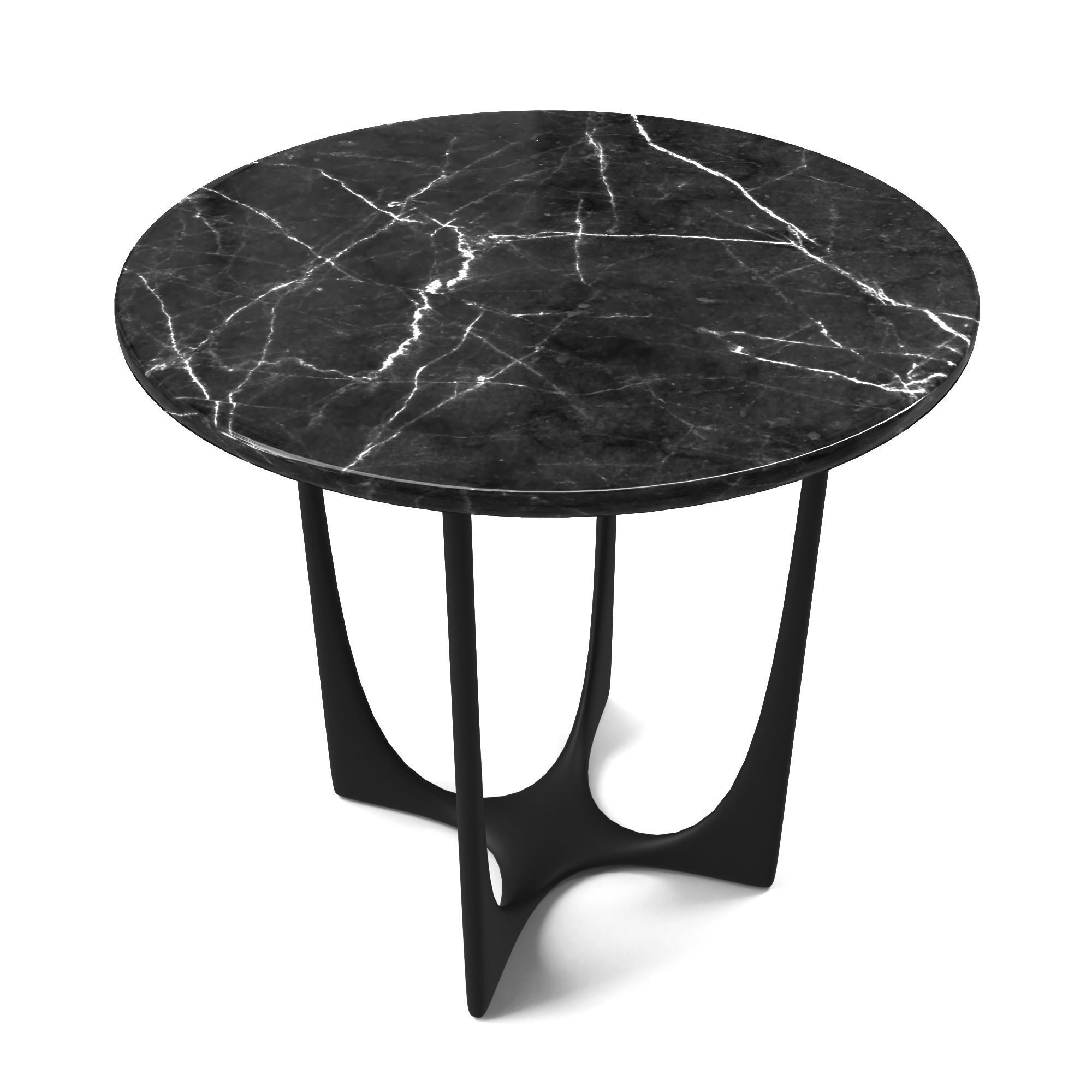 Table marble side Low-poly 3D model_12