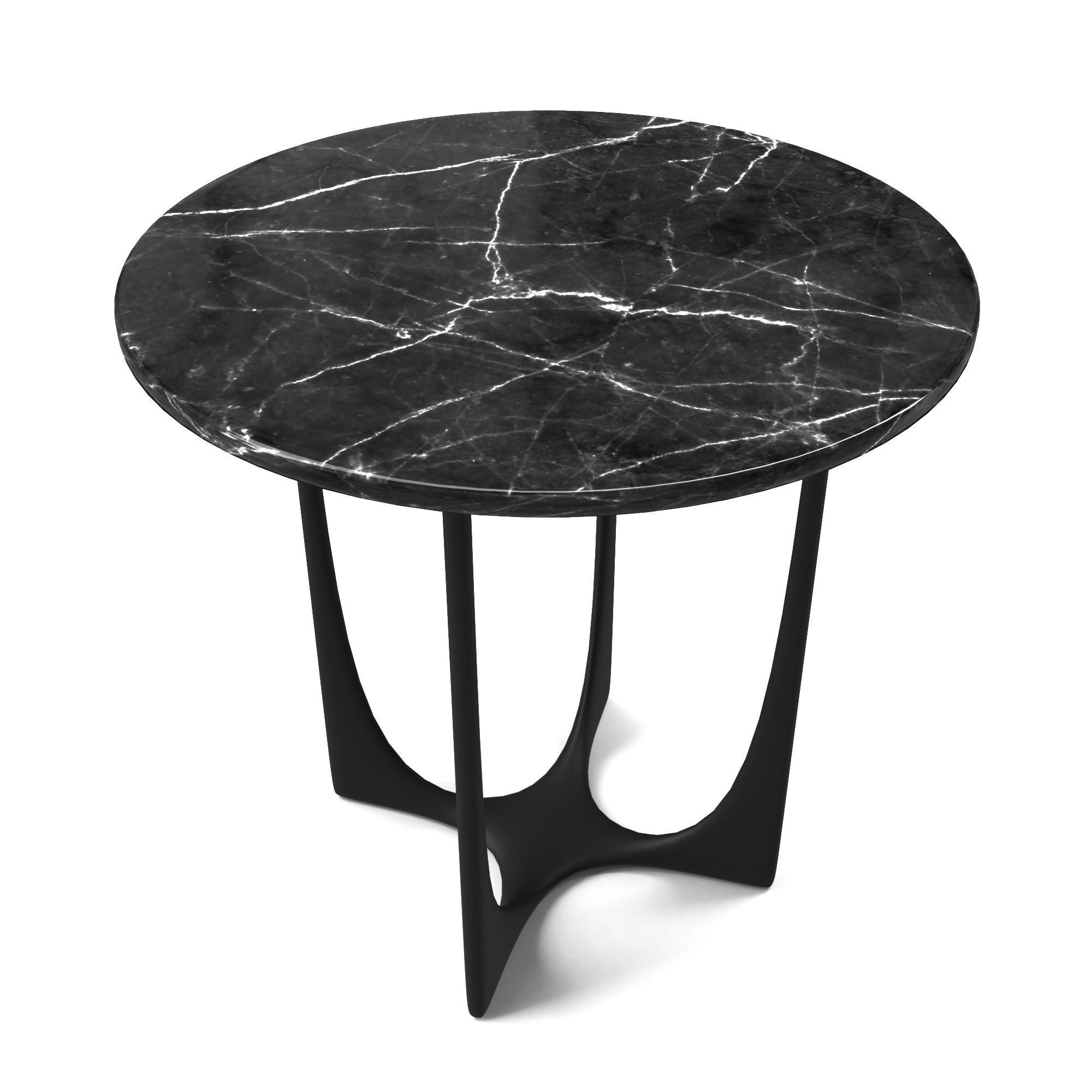 Table marble side Low-poly 3D model_13