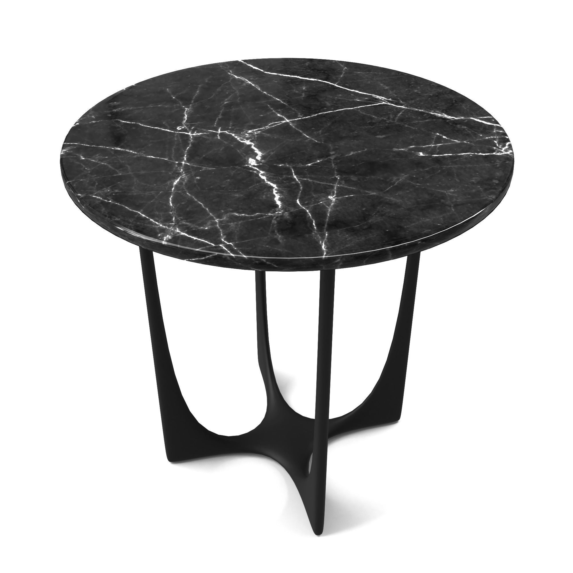 Table marble side Low-poly 3D model_17