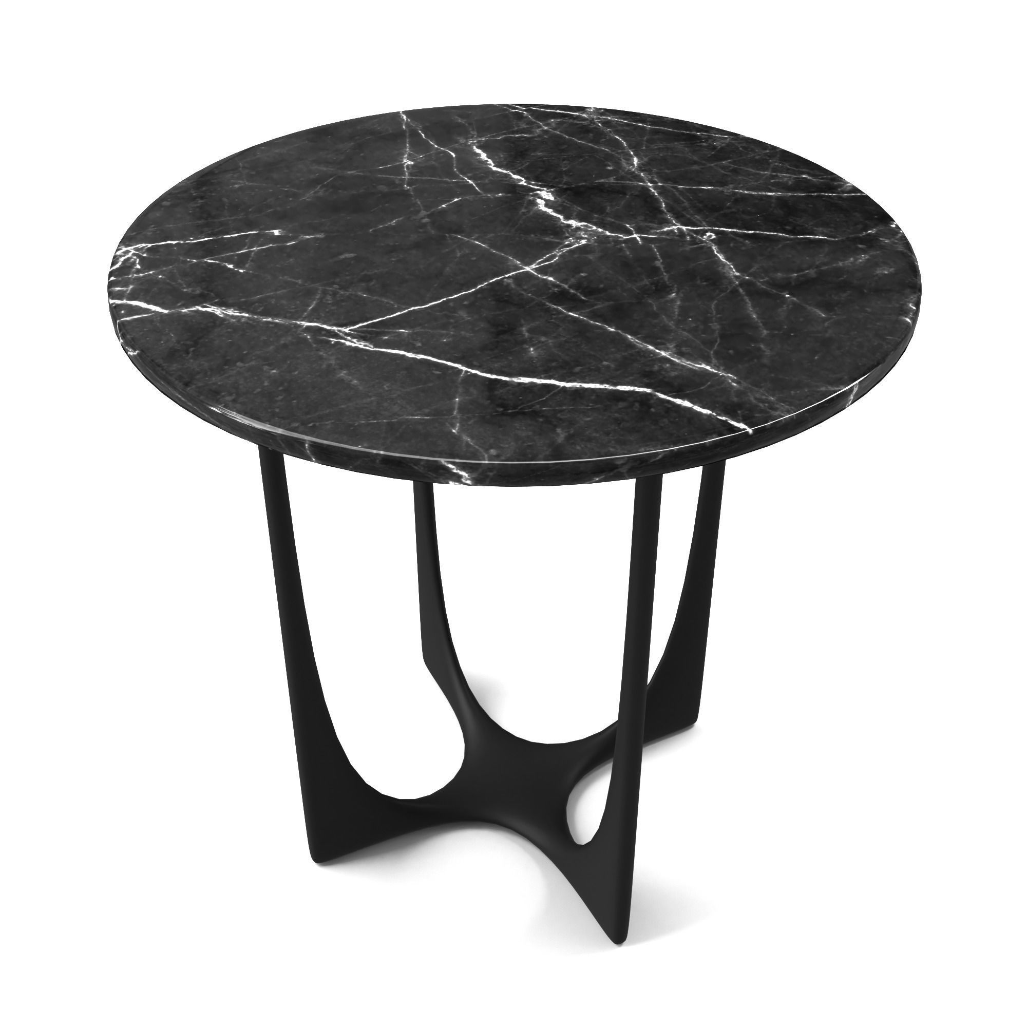 Table marble side Low-poly 3D model_21