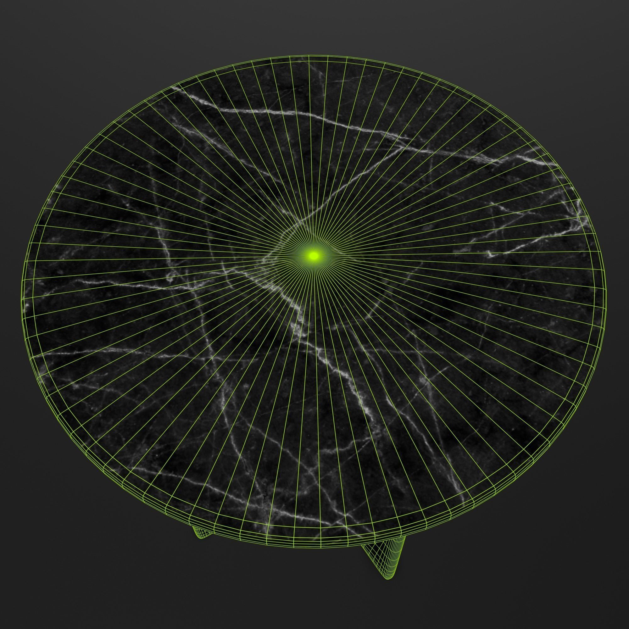 Table marble side Low-poly 3D model_9