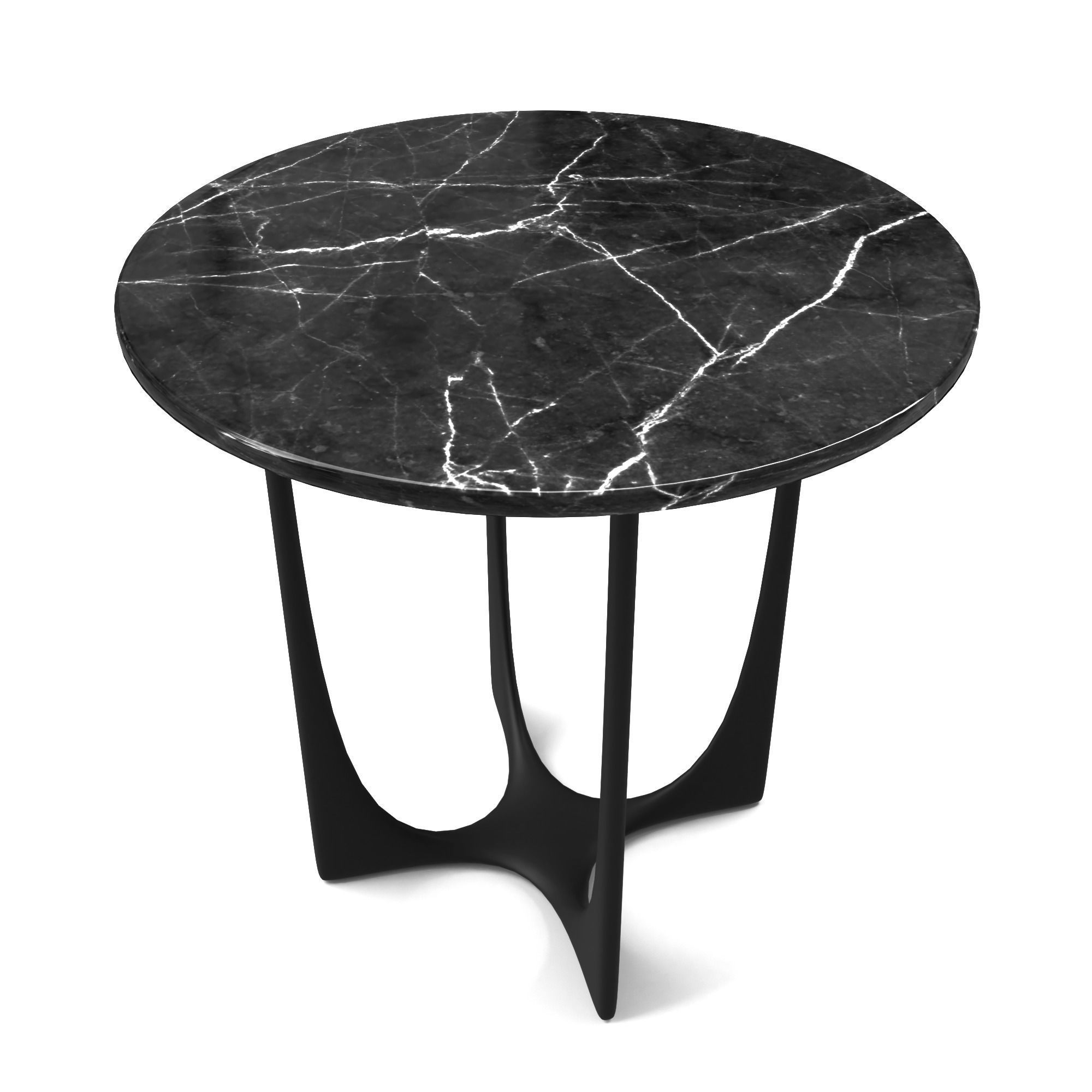 Table marble side Low-poly 3D model_14
