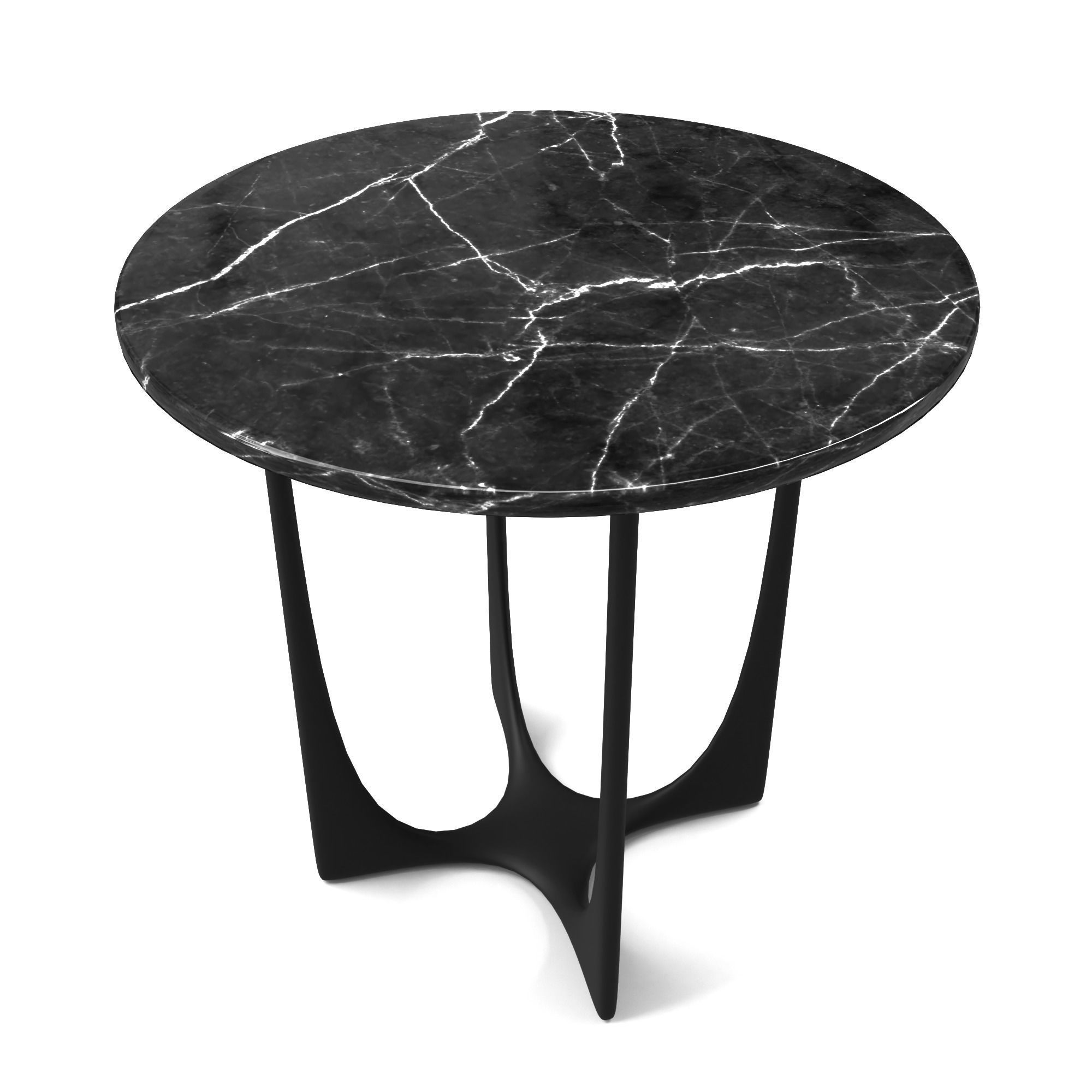 Table marble side Low-poly 3D model_19