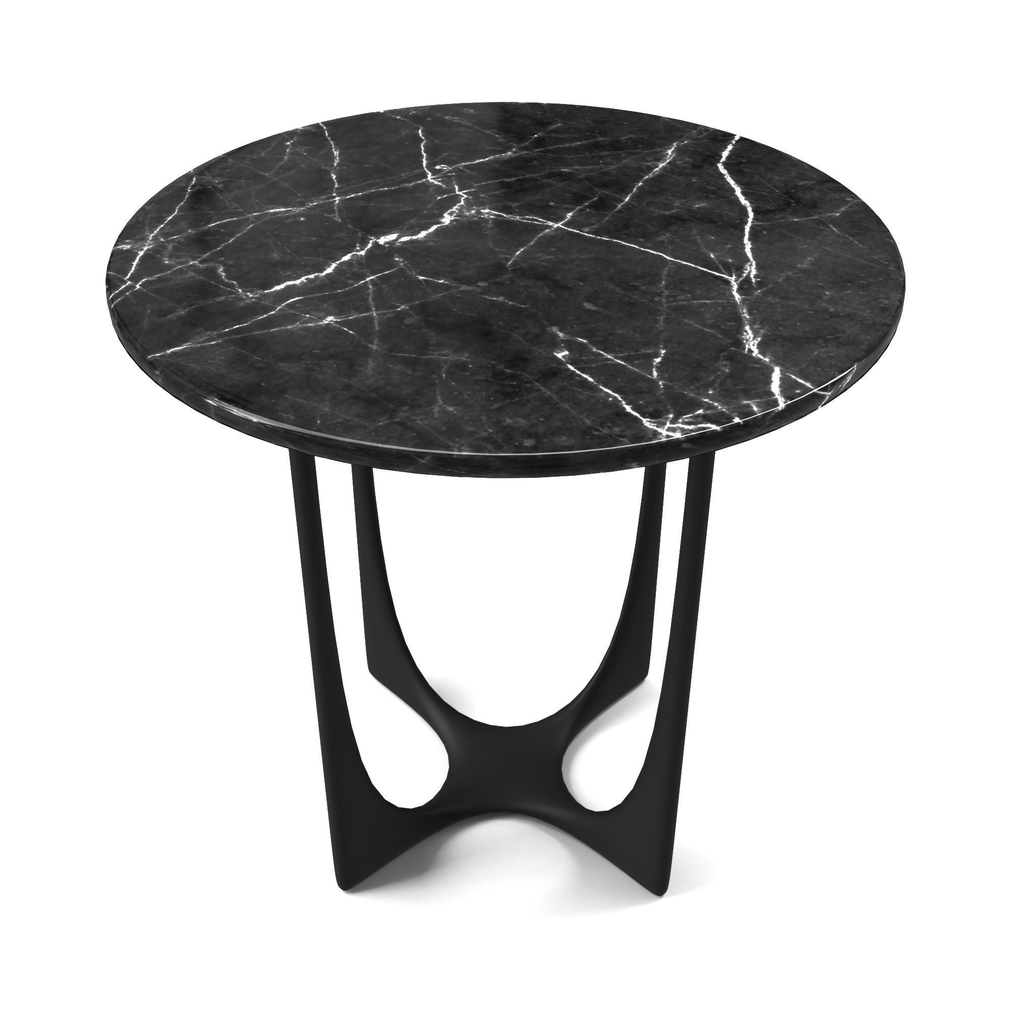 Table marble side Low-poly 3D model_16