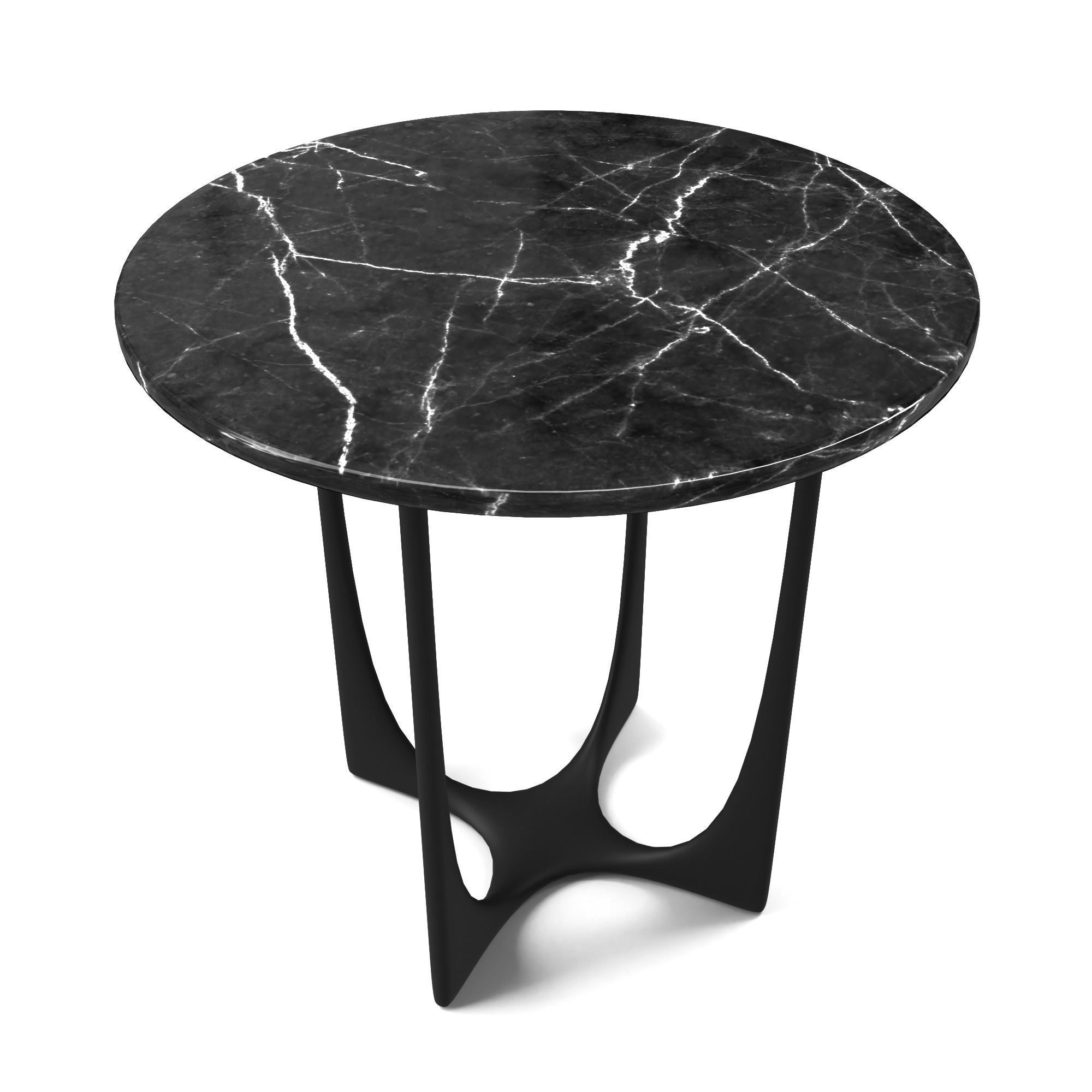 Table marble side Low-poly 3D model_23