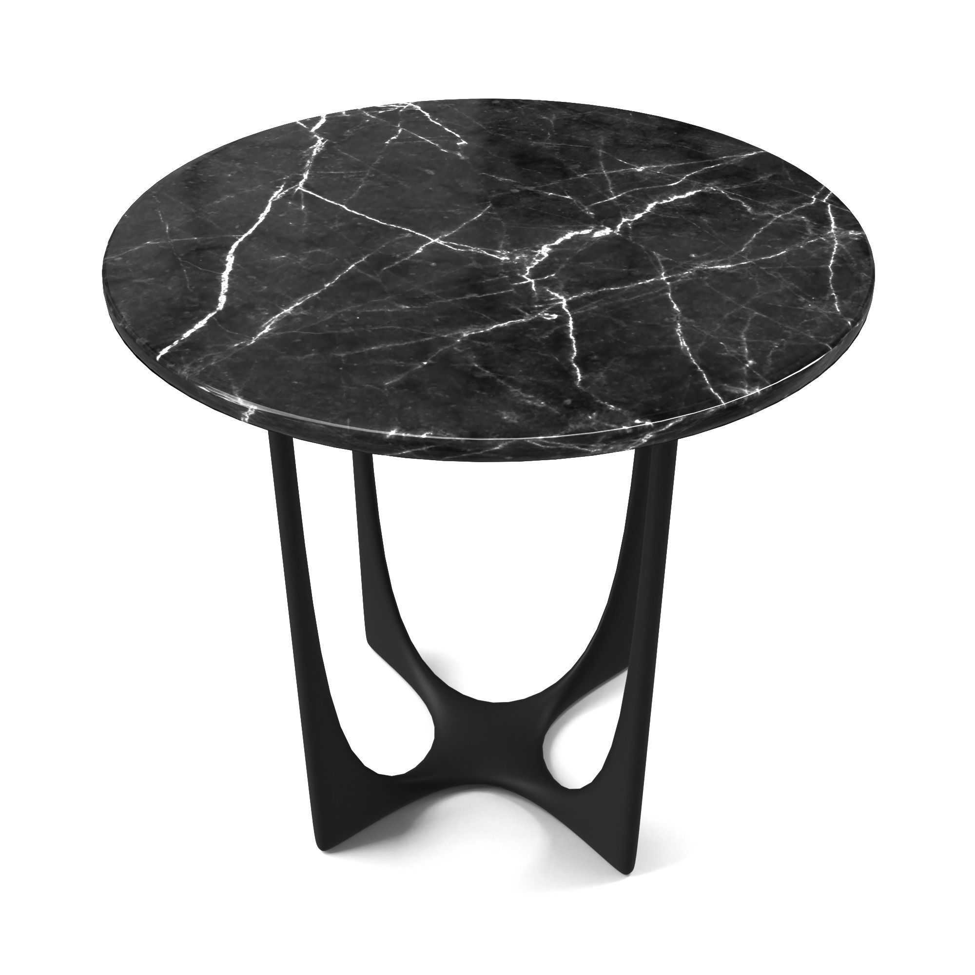 Table marble side Low-poly 3D model_15