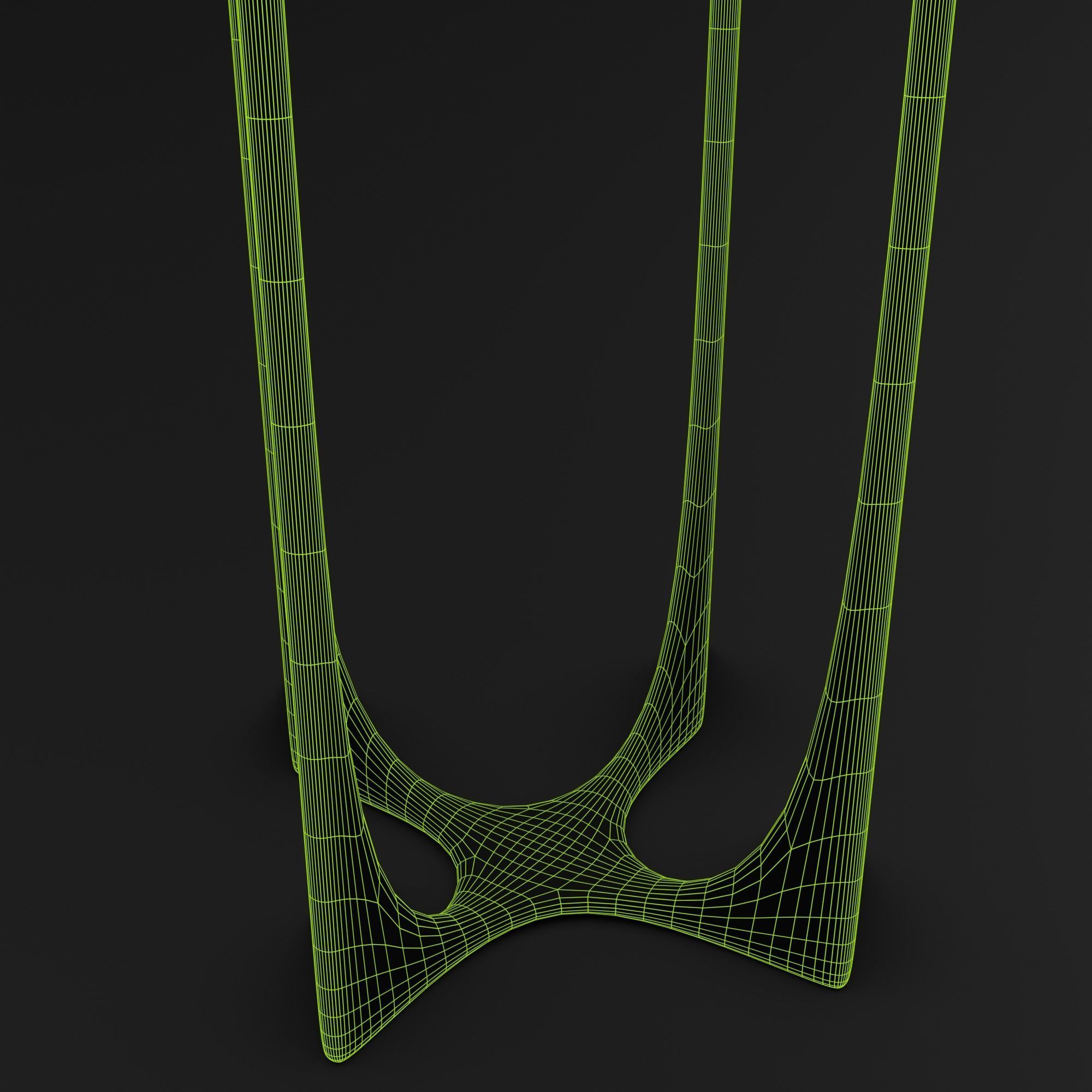 Table marble side Low-poly 3D model_7