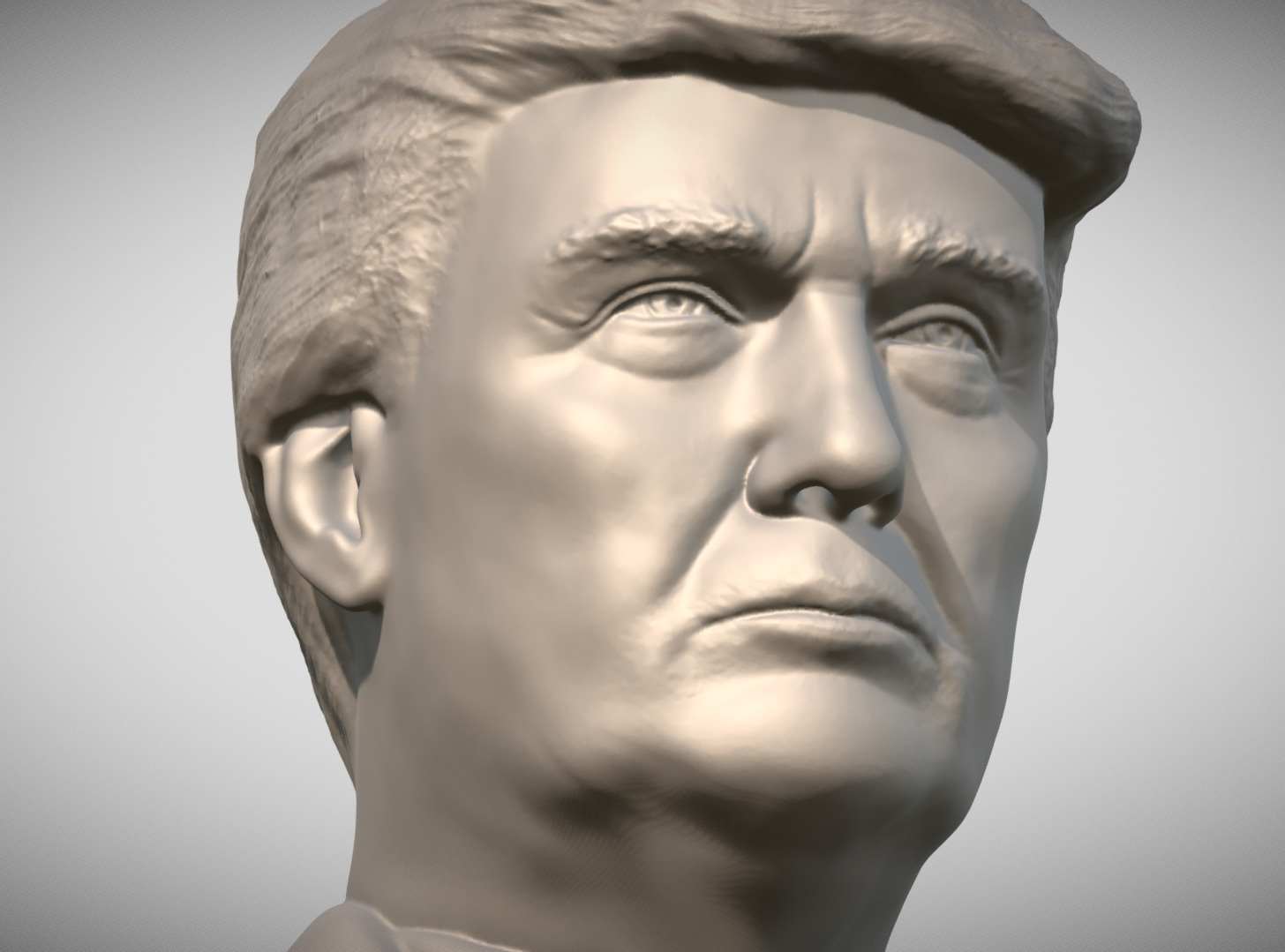 Donald Trump bust for 3D printing 3D print model_12