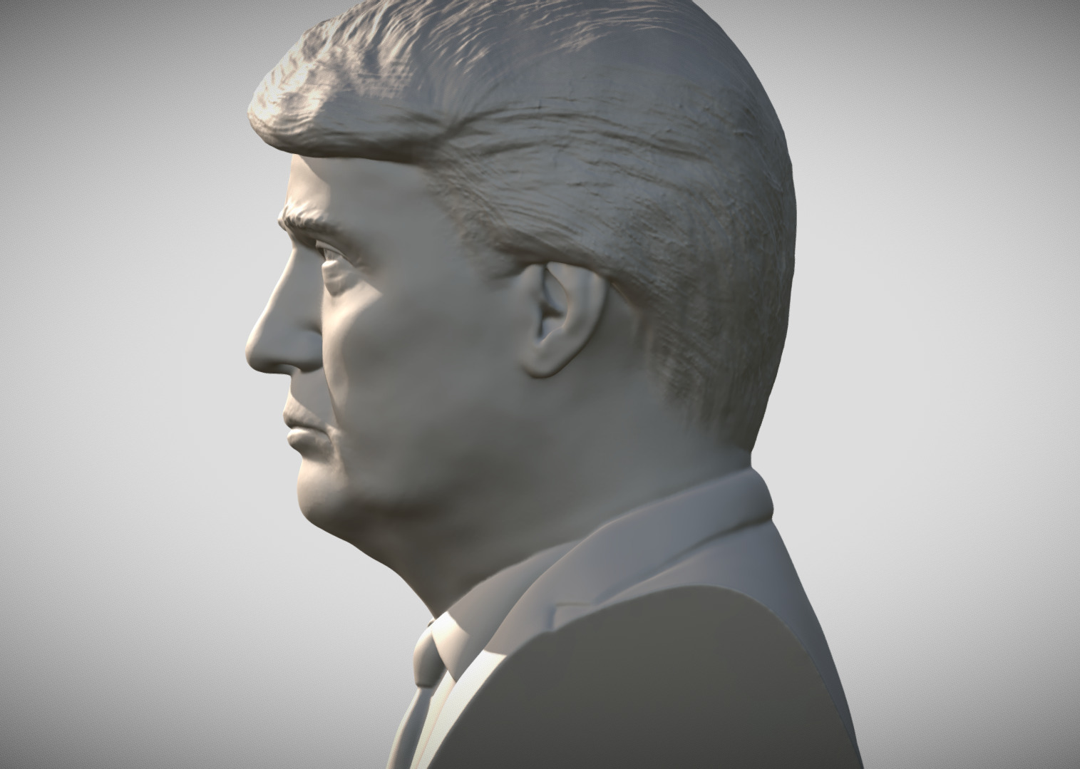 Donald Trump bust for 3D printing 3D print model_4