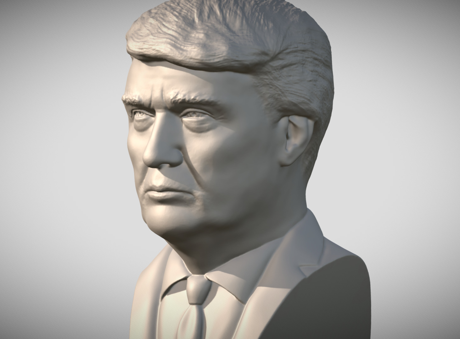 Donald Trump bust for 3D printing 3D print model_2