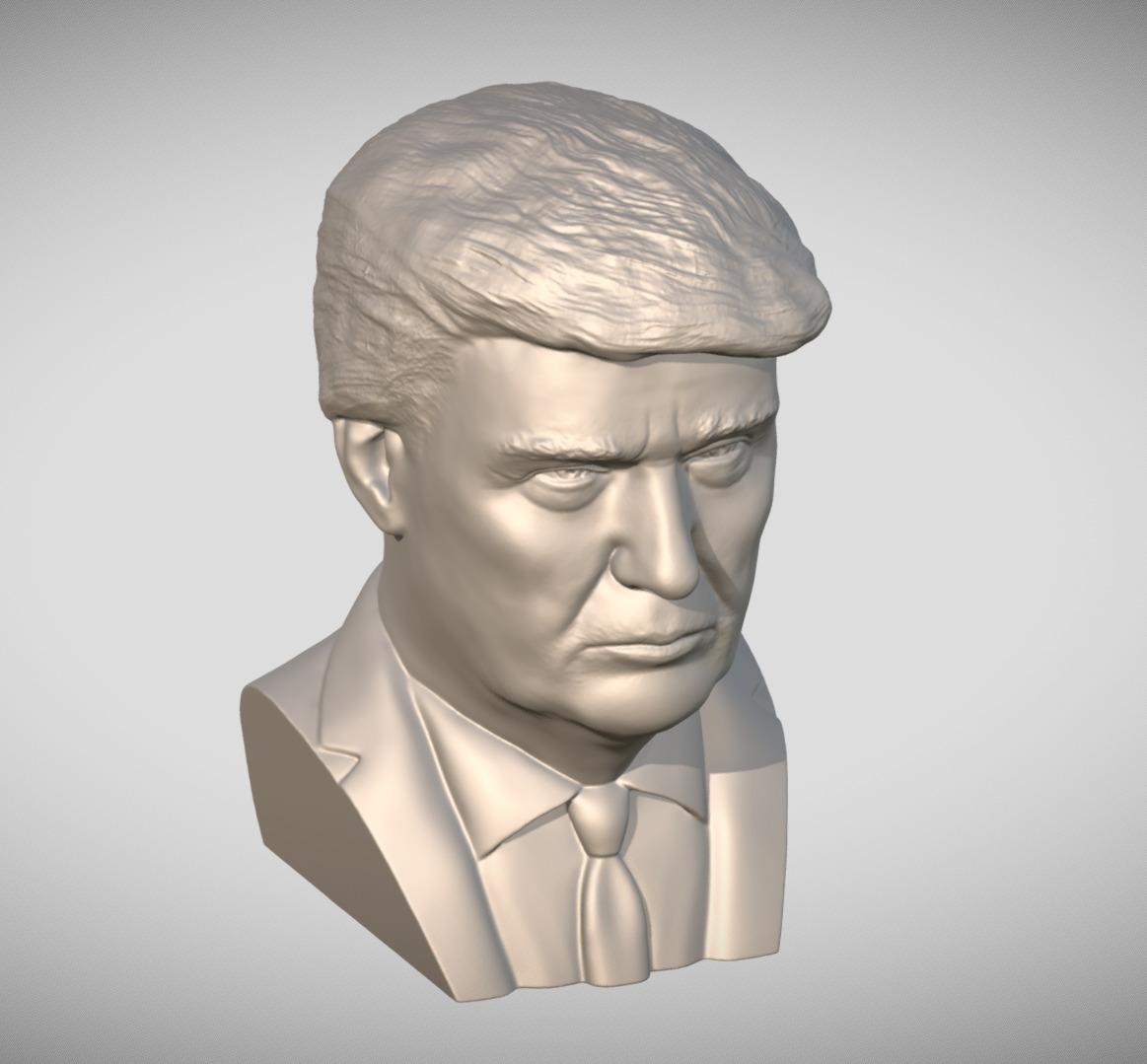 Donald Trump bust for 3D printing 3D print model_14