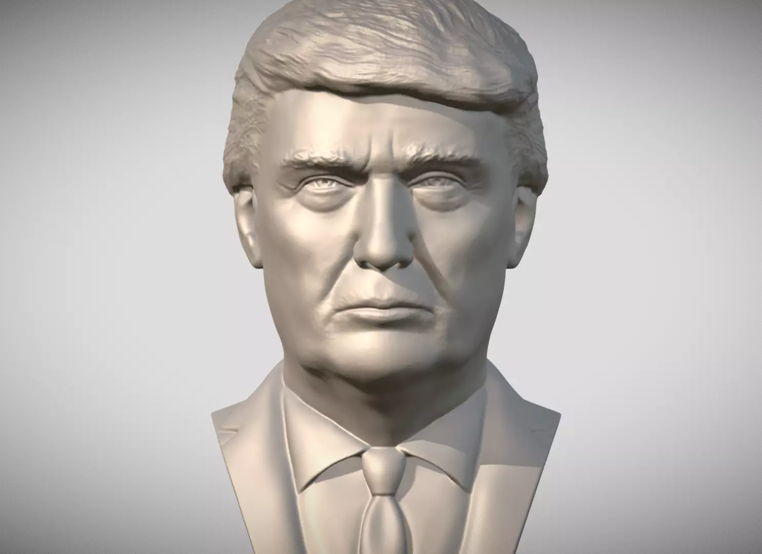 Donald Trump bust for 3D printing 3D print model_0