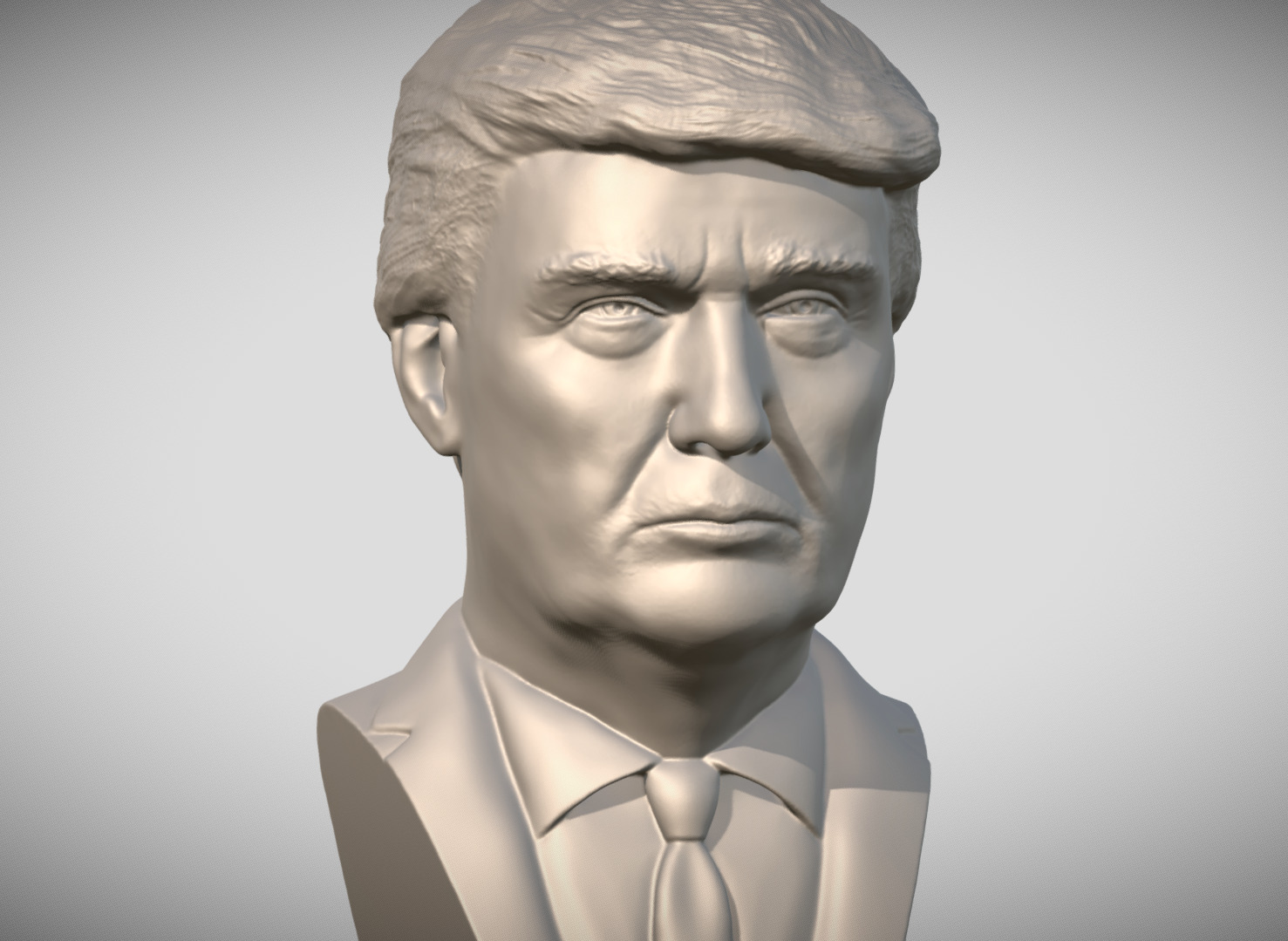 Donald Trump bust for 3D printing 3D print model_9